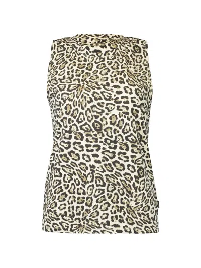 Goldbergh Leopard-print Tank Top In Multi