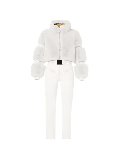 Goldbergh Lieke Belted Zipped-cuff Ski Pants In White