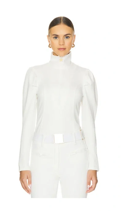 Goldbergh Louise Puffy Sleeve Ski Pully In 크림