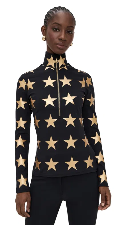 Goldbergh Lunaria Ski Pully Black/gold In Multi