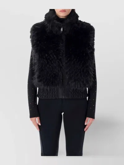 Goldbergh Luxe Faux Fur Long Sleeve Jacket In Black