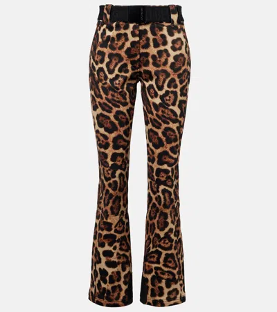 Goldbergh Minou Leopard-print Ski Pants In Animal Print