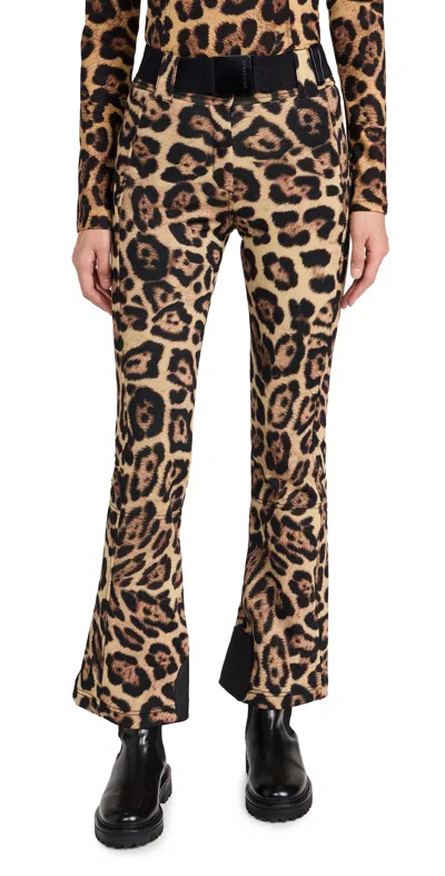 Goldbergh Purr Leopard-print Ski Pants In Brown
