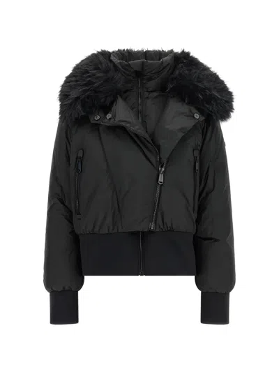 Goldbergh Misake Faux-fur Collar Ski Jacket In Animal Print