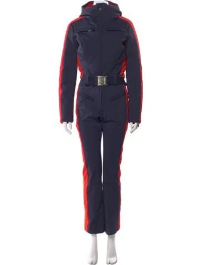 Pre-owned Goldbergh Mock Neck Jumpsuit In Blue