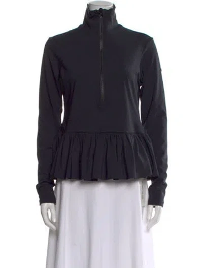 Pre-owned Goldbergh Mock Neck Long Sleeve Top In Black