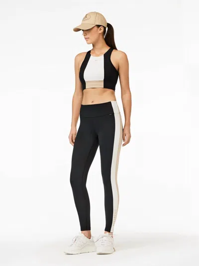 Goldbergh Move Tight Sports Legging In Black/white