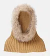 Goldbergh Naomi Faux Fur-trimmed Hood In Brown
