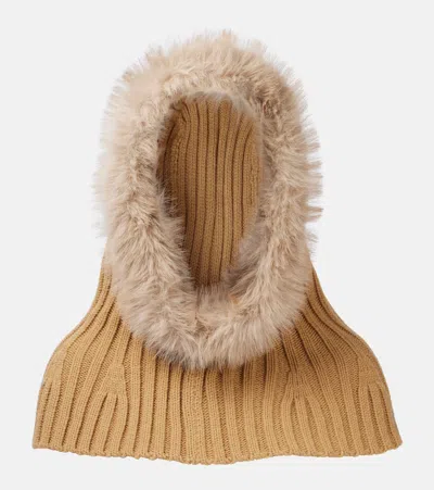 Goldbergh Naomi Faux Fur-trimmed Hood In Brown