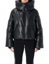 Goldbergh Nero Ski Jacket Eco Leather In Black