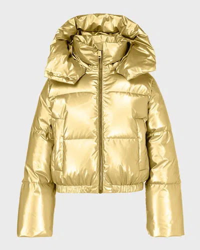 Goldbergh Oceane Anti-odor Ski Puffer Jacket In Gold