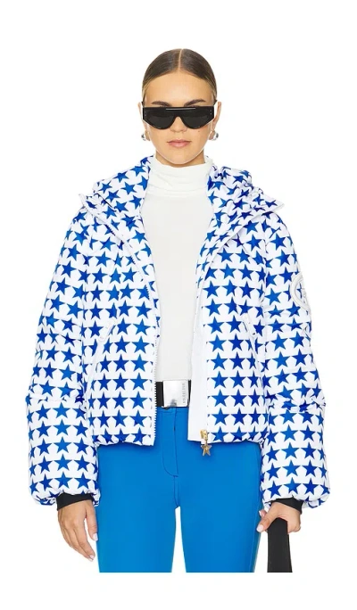 Goldbergh Olympe Goose Down Puffer In Blue