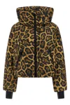 Goldbergh Pantera Animal-print Softshell Ski Jacket In Brown
