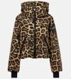 Goldbergh Pantera Leopard-print Down Ski Jacket In Brown