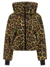 Goldbergh Pantera Animal-print Softshell Ski Jacket In Brown