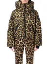 Goldbergh Pantera Animal-print Softshell Ski Jacket In Brown