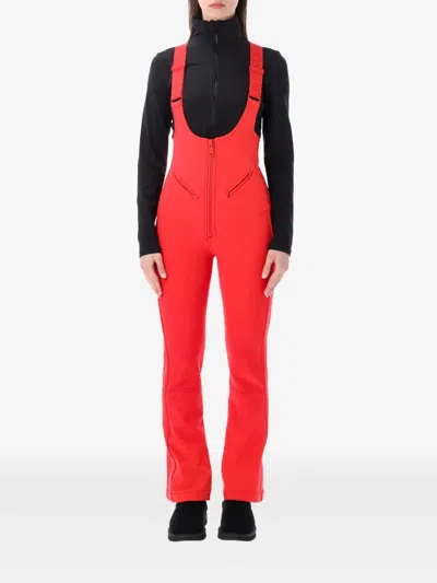Goldbergh Phoebe Ski Trousers Adjustable Straps Snow Catchers In Red