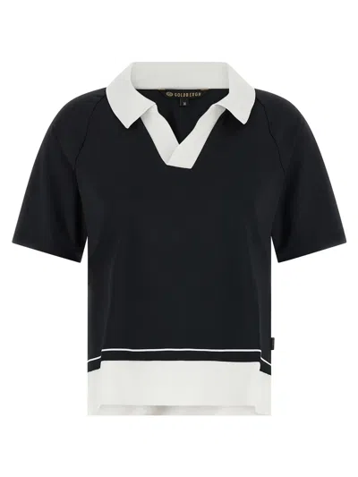 Goldbergh 'piccola' Polo Shirt - 'active' Line In Black