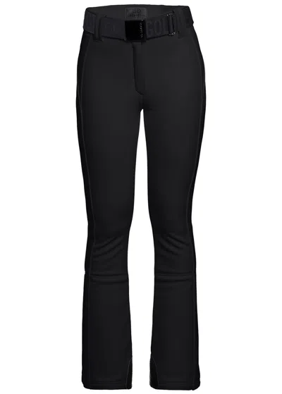 Goldbergh Pippa Belted Bonded Fleece Ski Trousers In Black
