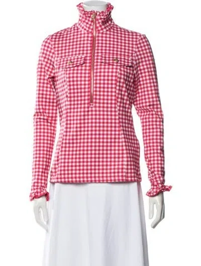 Pre-owned Goldbergh Plaid Print Jacket In Red