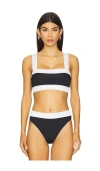 Goldbergh Contrasting-trim Bikini Set In Black