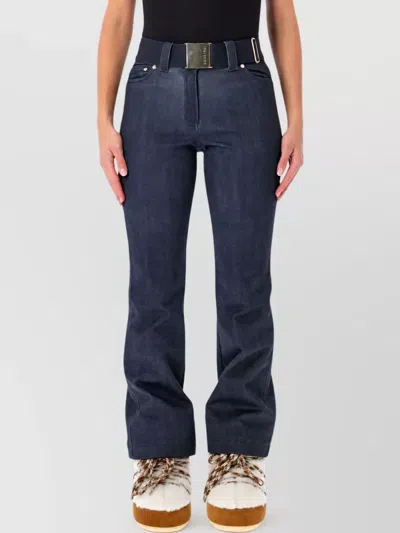 Goldbergh Printed Denim Jacket In Blue