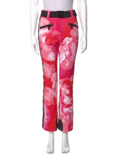 Pre-owned Goldbergh Printed Wide Leg Pants In Pink