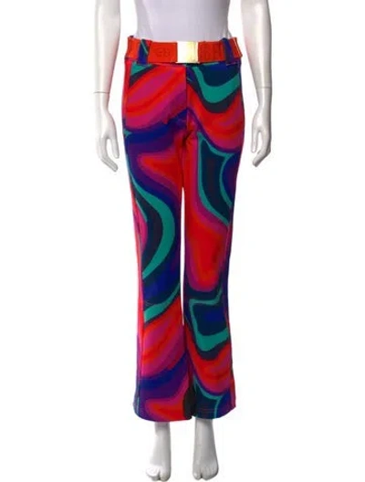 Pre-owned Goldbergh Printed Wide Leg Pants W/ Tags In Multi