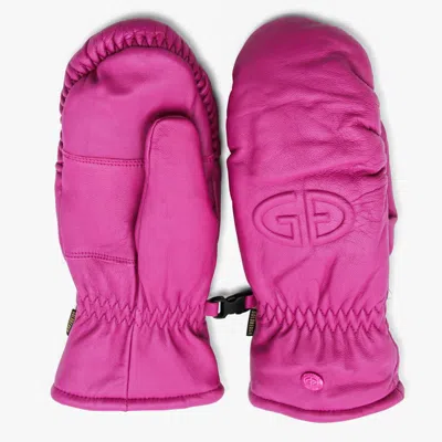 GOLDBERGH PURPLE LEATHER HILJA GLOVES
