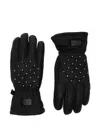 Goldbergh Quilted Embellished Gloves In Black
