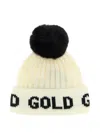 Goldbergh Ribbed Beanie Hat In Neutral