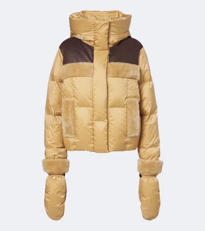Goldbergh Rin Hooded Ski Jacket In Yellow