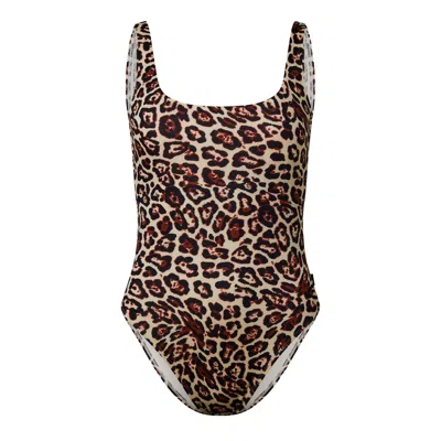 Goldbergh Riviera Scoop Neck Swimsuit In Multi