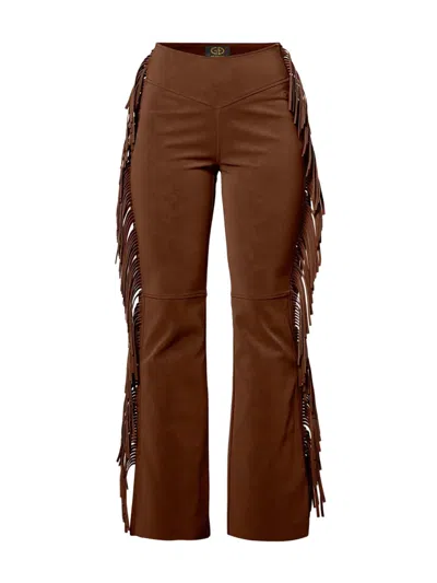 Goldbergh Rumi Fringed Ski Pants In Brown