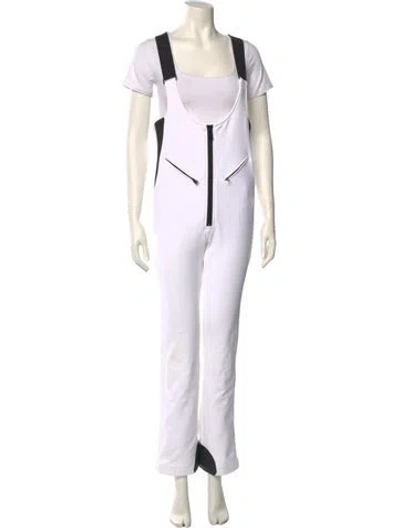 Pre-owned Goldbergh Scoop Neck Jumpsuit In White