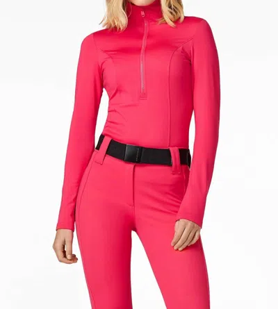 Goldbergh Serena Ski Base Layer Top In Italian Rose In Pink