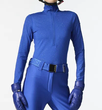 Goldbergh Serena Ski Pully Top In Dazzling Blue
