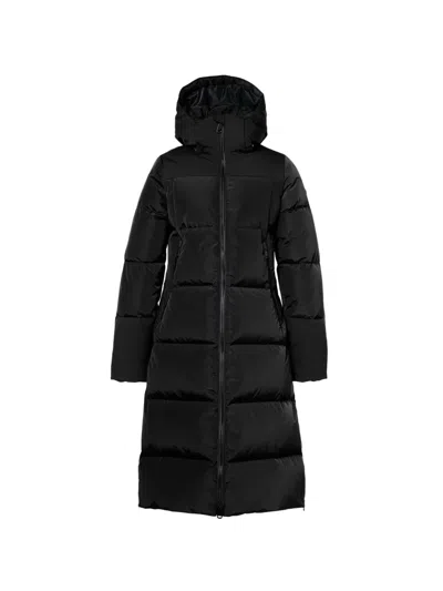 Goldbergh Sion Hooded Quilted Coat In Black