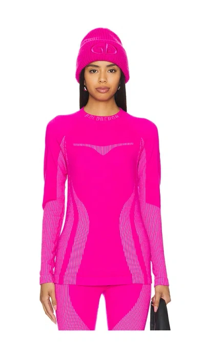 Goldbergh Slick Thermal Base Layer Top In Fuchsia