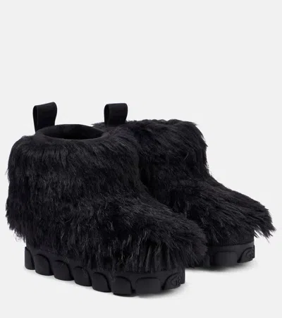 Goldbergh Sofie Faux Fur Boots In Black