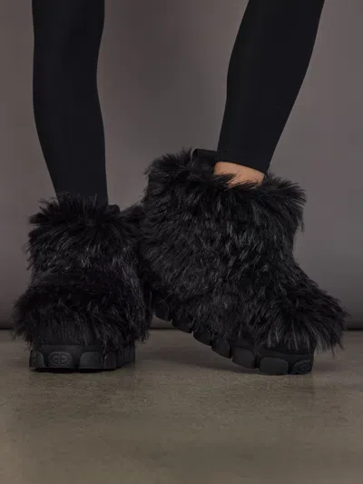 Goldbergh Sofie Faux Fur Snowboot Low In Black