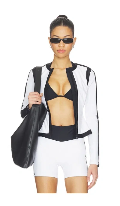 Goldbergh Splash Long Sleeve Zip Rashguard In Multi