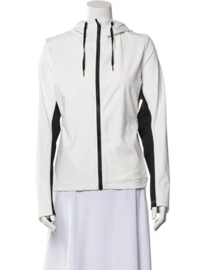 Pre-owned Goldbergh Striped Evening Jacket In White