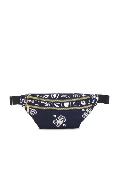 Goldbergh Takara Fanny Pack In Bandana Paisley Blue