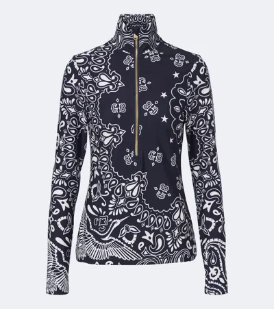 Goldbergh Tokiko Paisley Ski Top In Black
