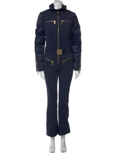 Pre-owned Goldbergh Turtleneck Jumpsuit In Blue