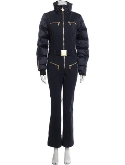 Pre-owned Goldbergh Turtleneck Jumpsuit In Blue