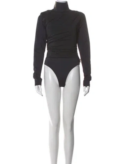 Pre-owned Goldbergh Turtleneck Long Sleeve Bodysuit In Gray