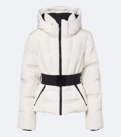 Goldbergh Umi Belted Hooded Ski Jacket In White