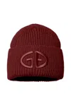 Goldbergh Valerie Embroidered Beanie Hat In Brown
